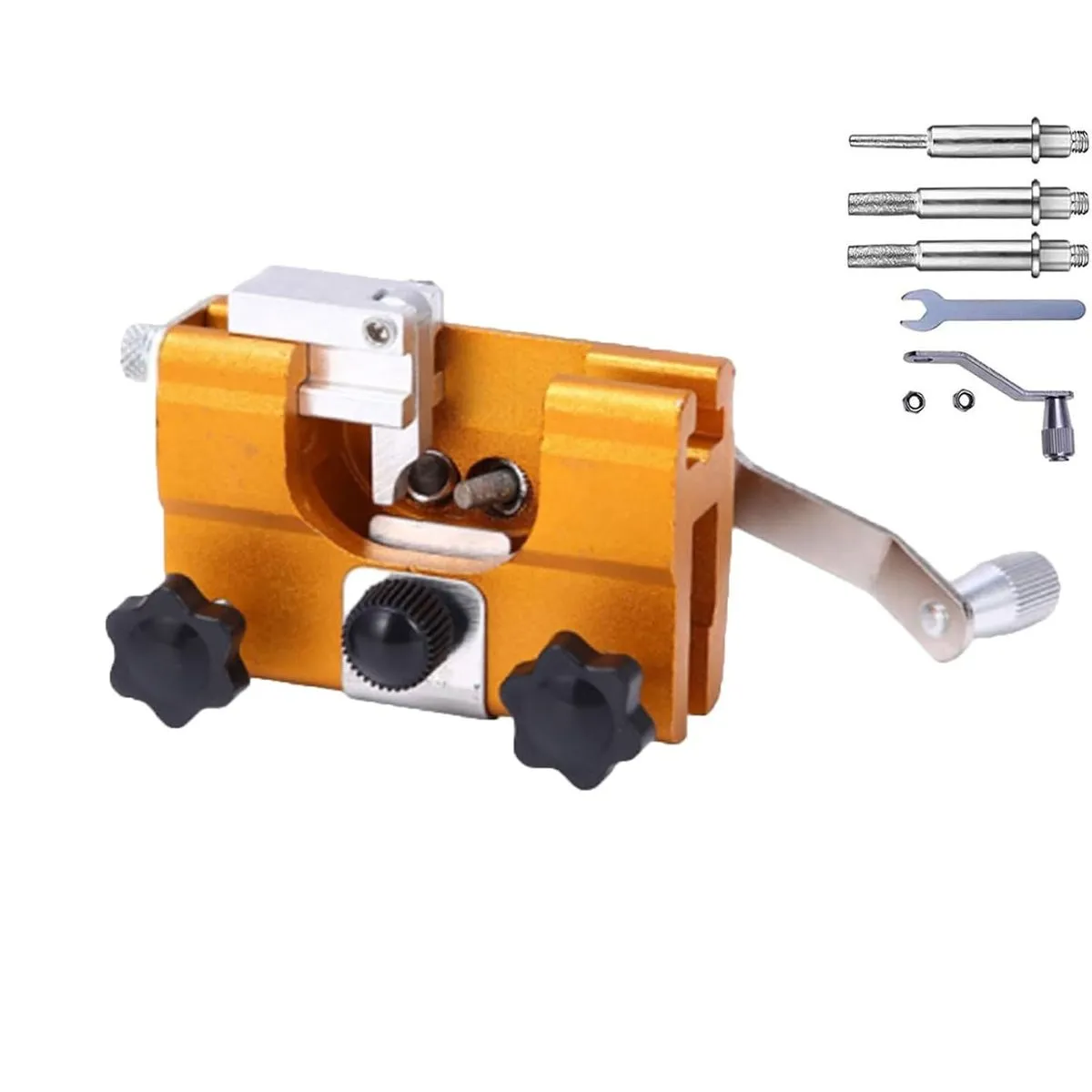 Adjustable Manual Chainsaw Sharpener Hand-Cranked Chain Sharpening Jig