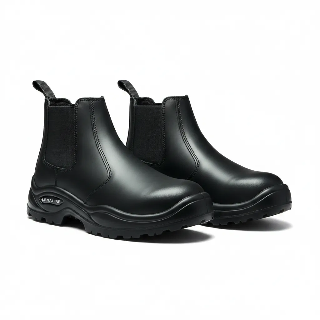 Lemaitre -Safety Boots Zeus Black Size 8 with Steel Toe Protection - 2 Pack