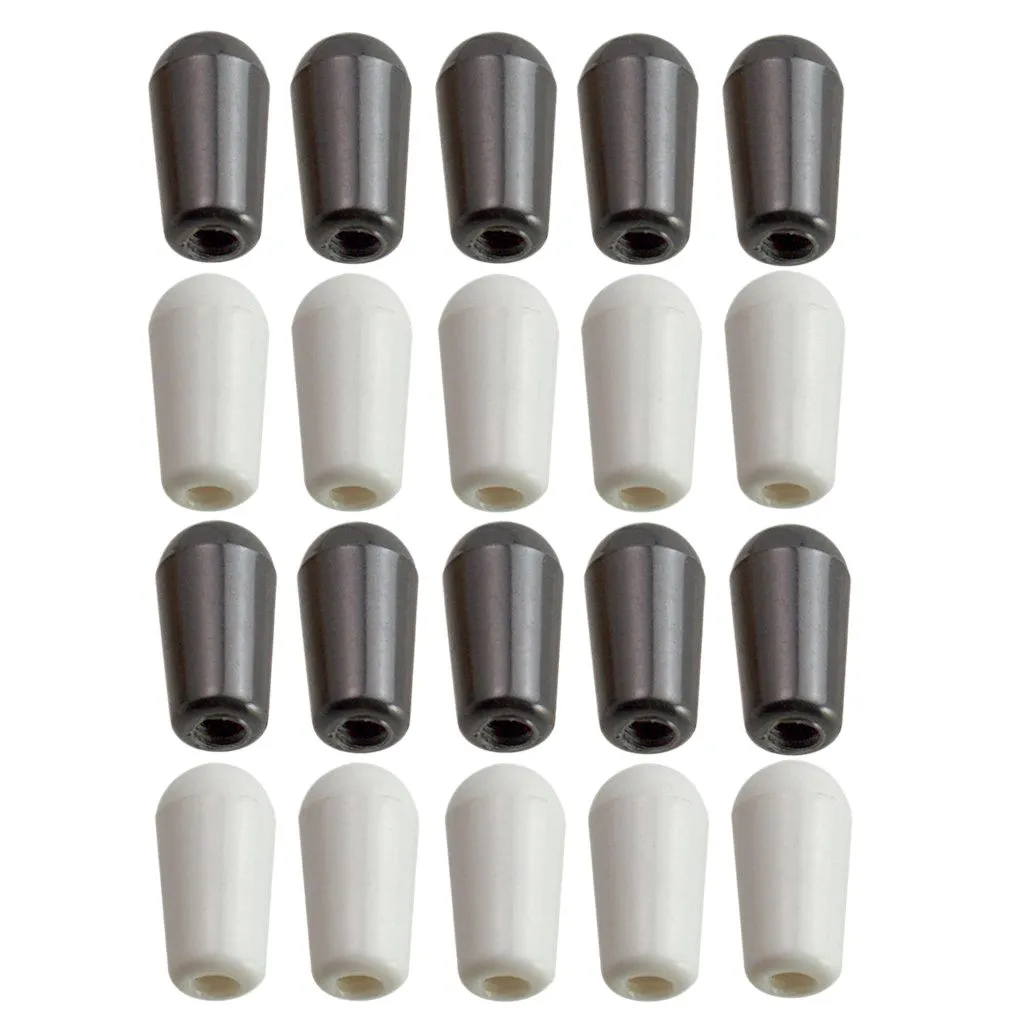 Pack Of 20 Guitar 3 Way Toggle Switch Cap Tips Buttons