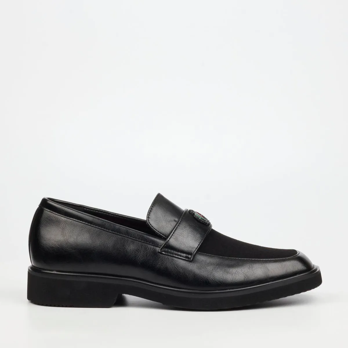 Mazerata Ilario 10 Black Men Faux Wax / Faux Suede Shoes
