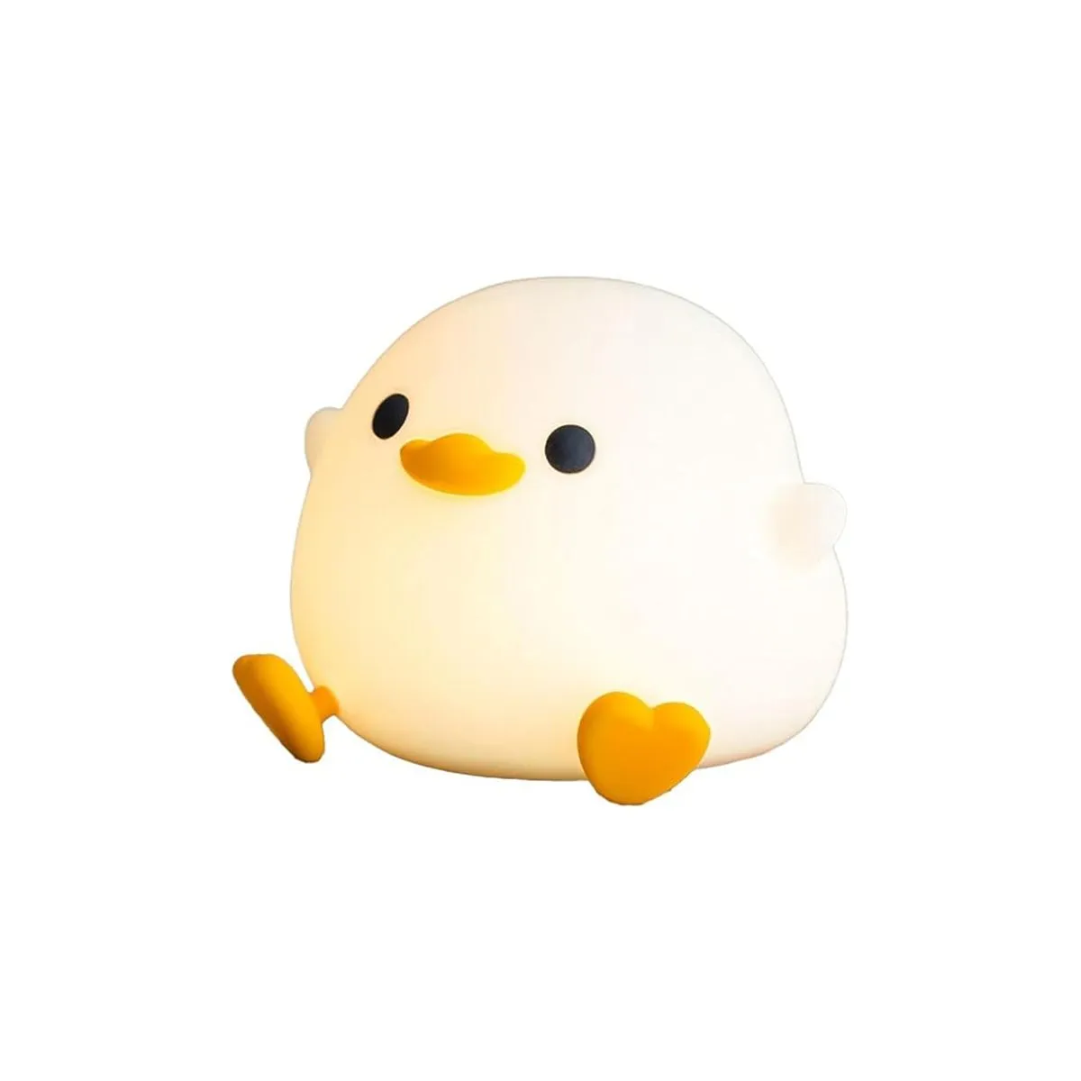 Cute Duck Night Light, LED Ducky Light, Silicone Dimmable Nightlight