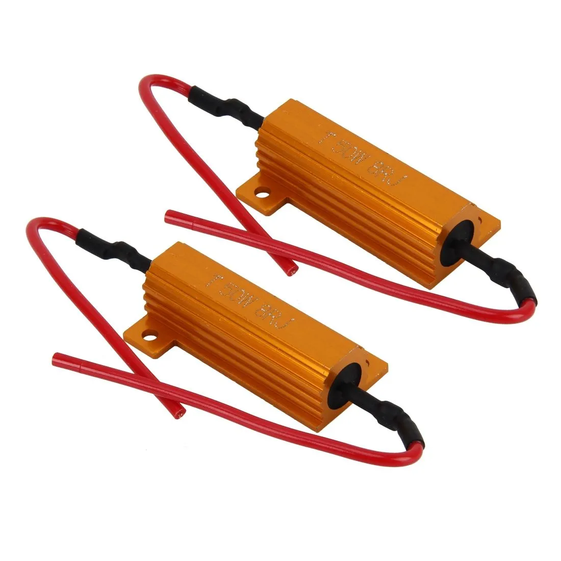 2 Pieces Car Canbus Error Canceller Decoder LED 50W No Blinking Decoder