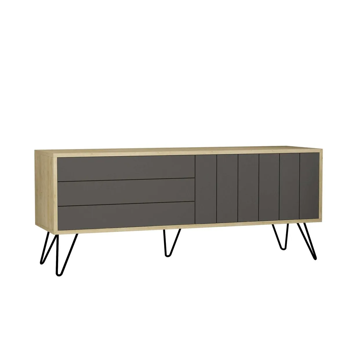 H.G. Bava CC - Picadilly TV Unit - Oak Anthracide