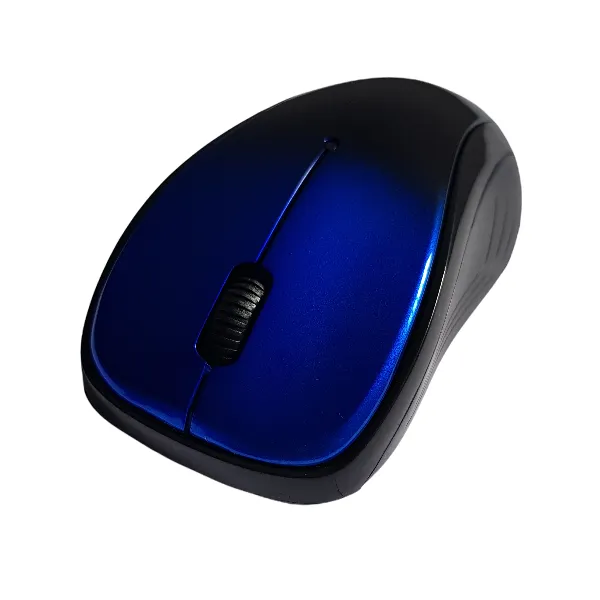 Noise Less Vibrant Wireless Shiny Mouse Unleash Colors With nano Receiver - Black & Blue