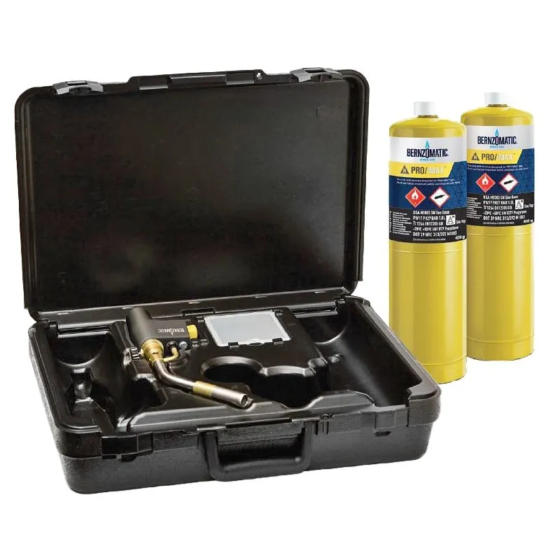 Bernzomatic - Max Heat Torch Kit With 2 Pro Max Cylinders Bmc