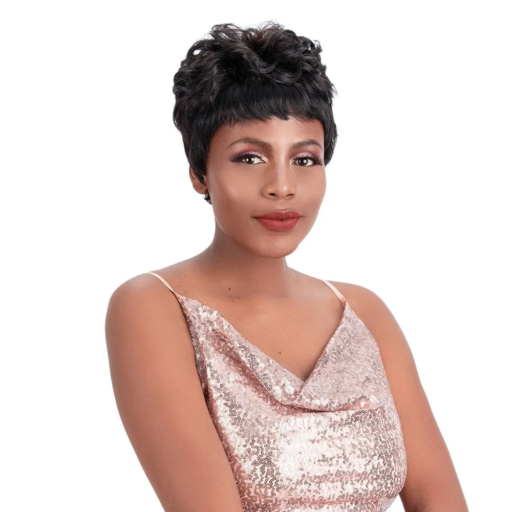 Joedir Brazilian Human Hair Short Wigs Pixie Cut Wigs Hair Jfelicite1B#