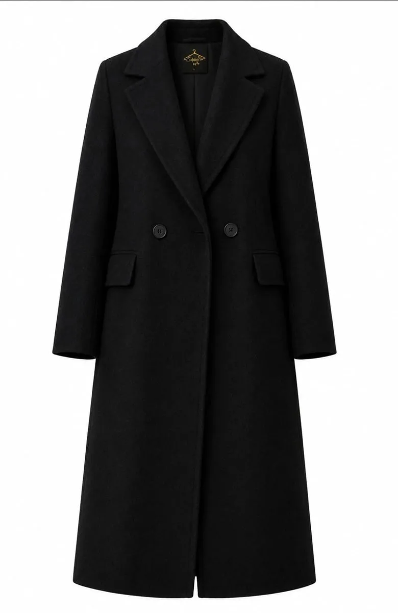 Selphies Jennie Long Women Winter Coat - Black - 2XL