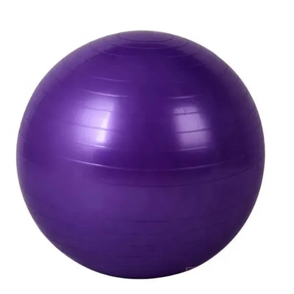 Eco-Friendly PVC Yoga Ball for Pilates and Exercise - Purple