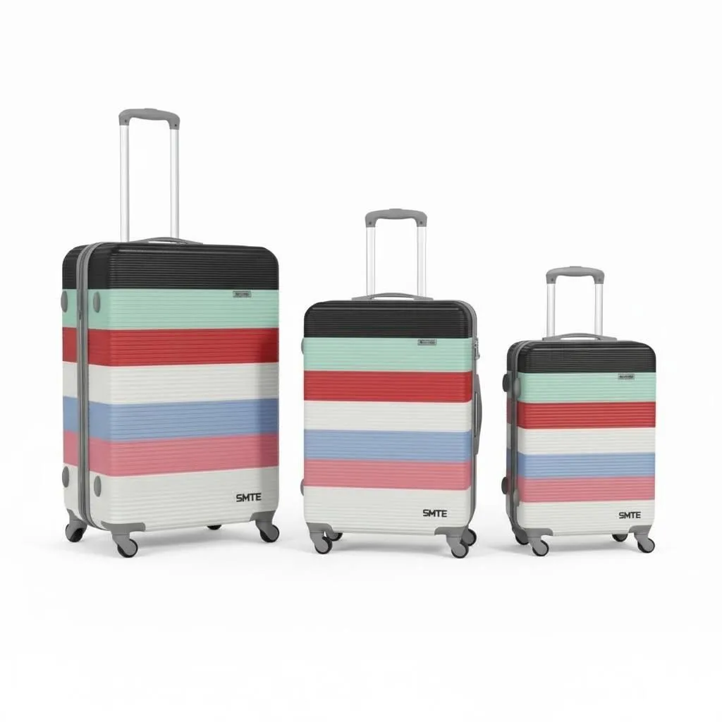 SMTE by Sastro ABS Suitcase Set S/M/L - Colour Series - 3-Piece