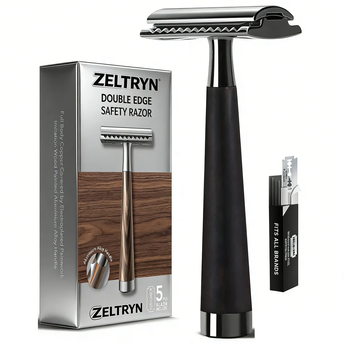 ZELTRYN Classic double-edge men's safety razor - Black