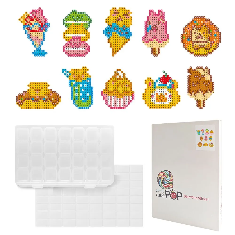 Diamond Painting DIY Sticker -Cute Desserts - Ice Creams T027 