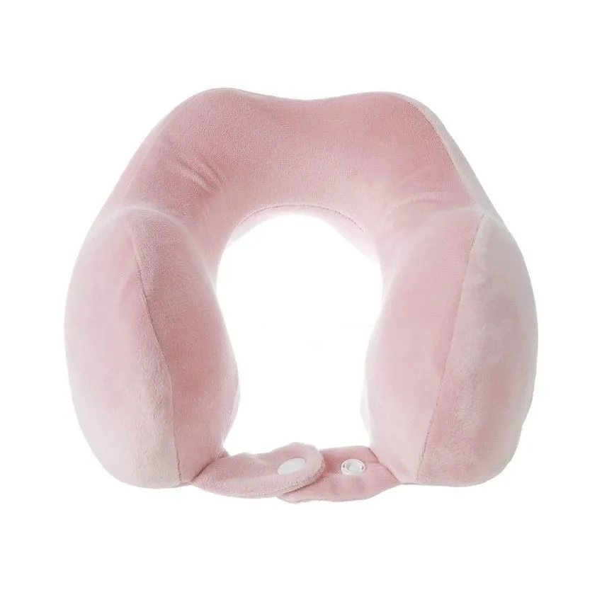 Blush Comfort Memory Foam Travel Neck Pillow