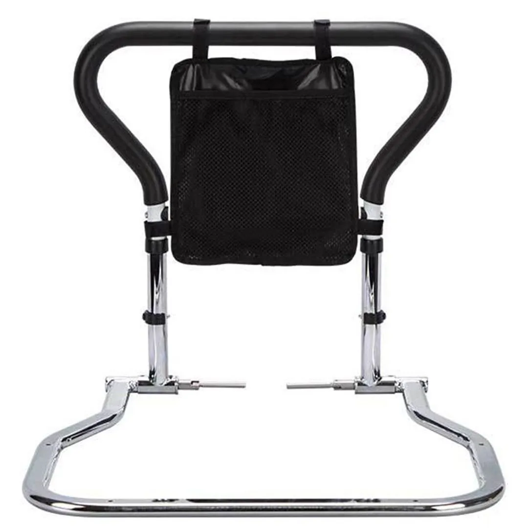 Bed Rails for Elderly Adults Bedside Assist Bar Height Adjustable Foldable