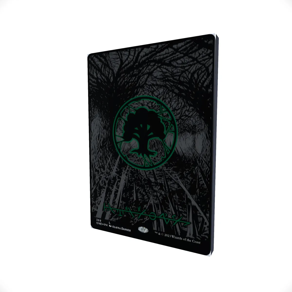 Forest (Phyrexian) Oil Slick - Magic the Gathering Themed Mouse Pad