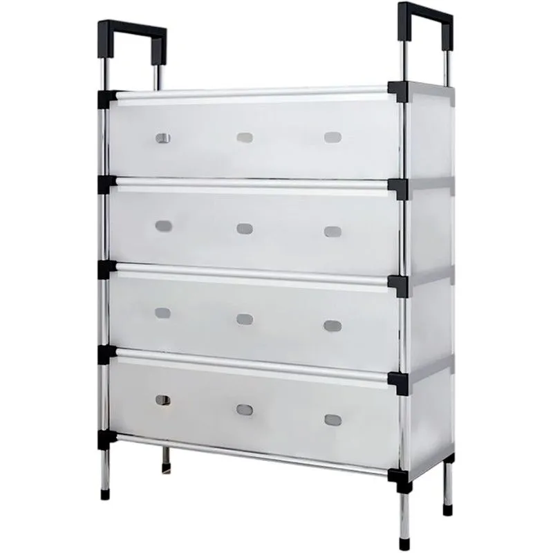 5-Tier Shoe Rack with Plastic Door