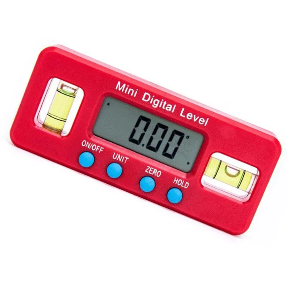 Digital Level Inclinometer with LCD Display & Magnetic Base 0.1 Resolution