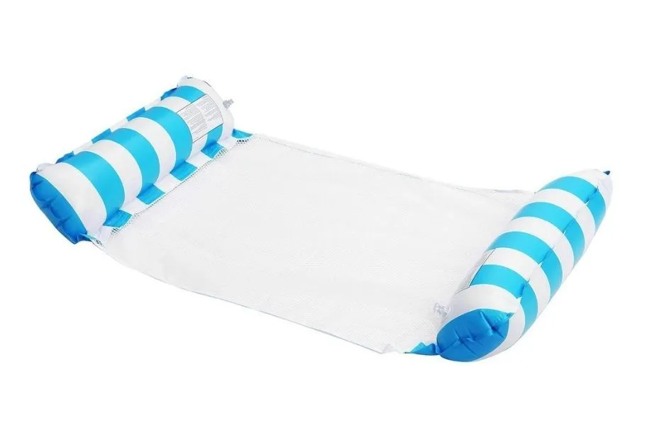 Inflatable Floating Swimming Mattress Hammock - Blue