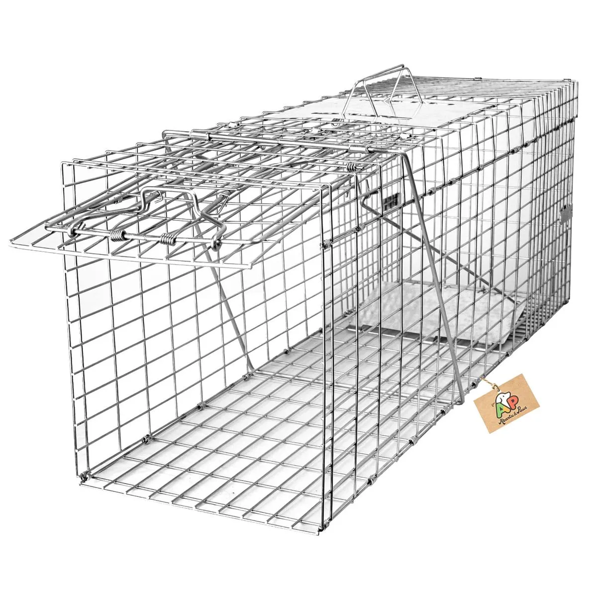 Heavy Duty Folding Animal Cage- White