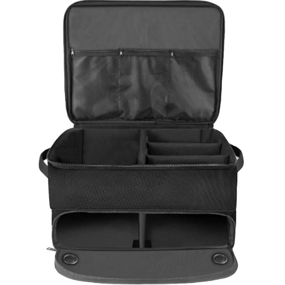 2 Layer Golf Trunk Organizer,Waterproof Car Locker with Shoe Storage -Black