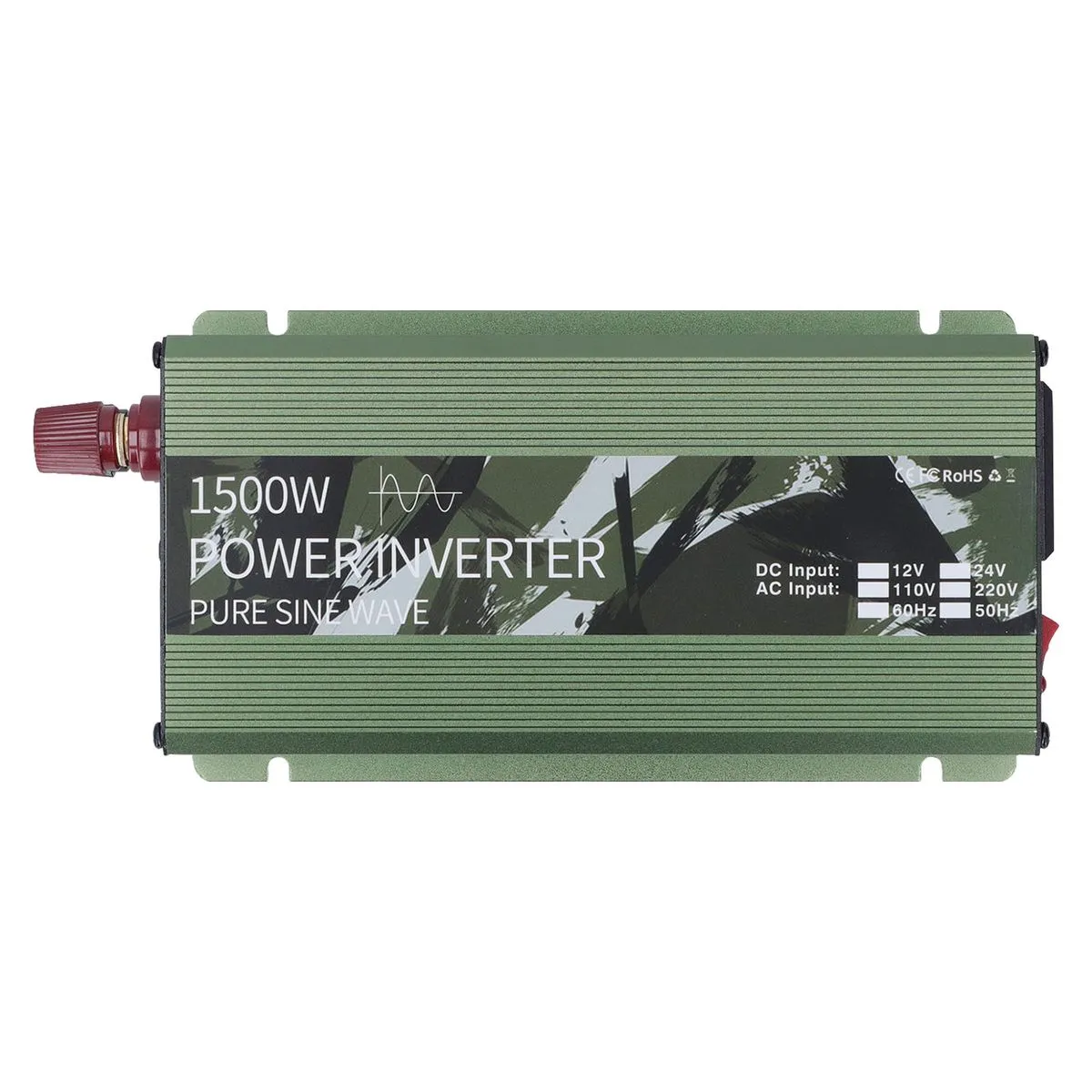 1500W Pure Sine Wave Inverter DC12V to AC220V Car