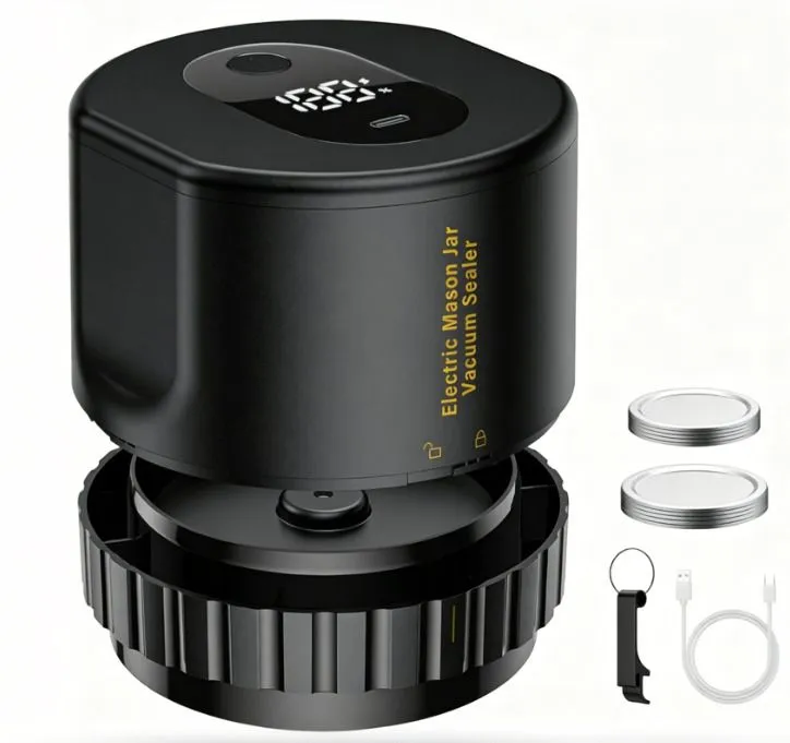 Electric Mason Jar Vacuum Sealer for Food Storage and Freshness