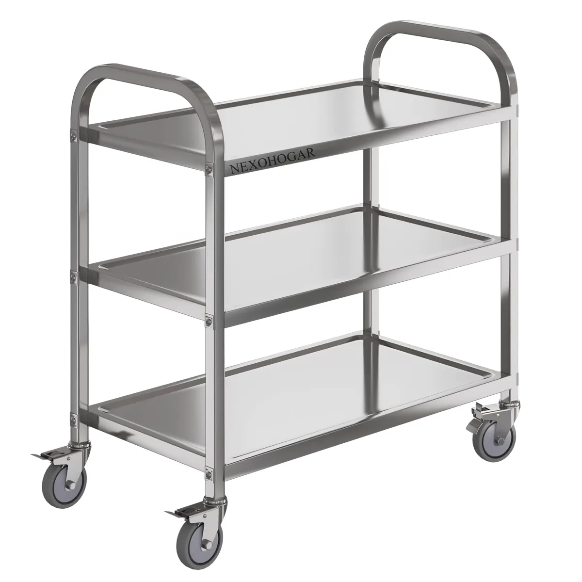 NEXOHOGAR 3-Tier Heavy Duty Stainless Steel Cart