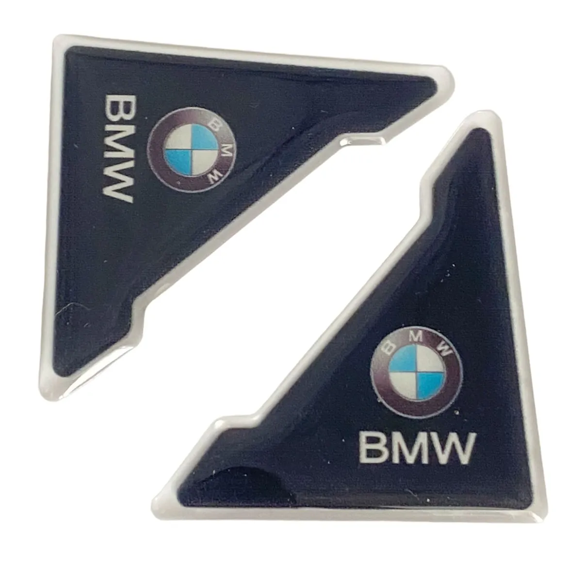 2 Piece Black Car Door Anti-Scratch Corner Cover Protector Sticker for BMW