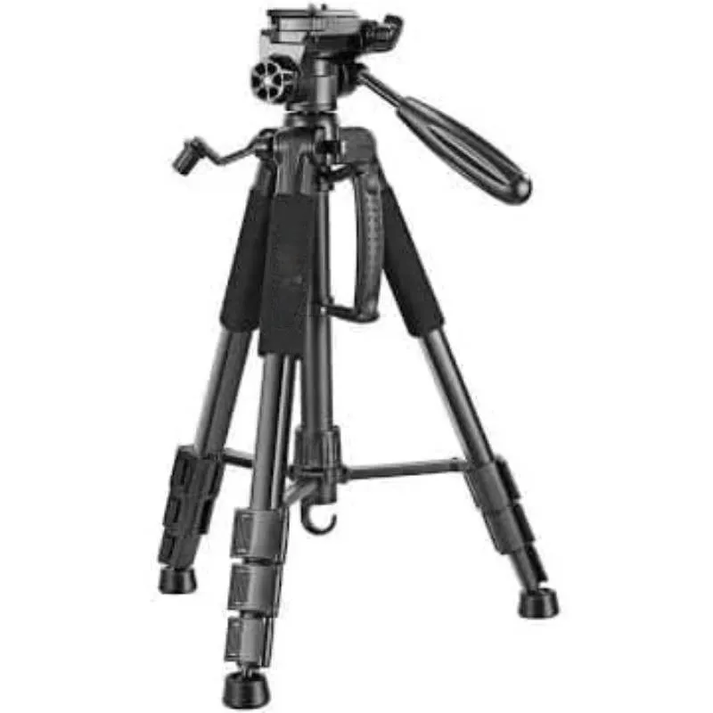 Professional Heavy-Duty Retractable Tripod DSLR Cameras & Mobile Devices