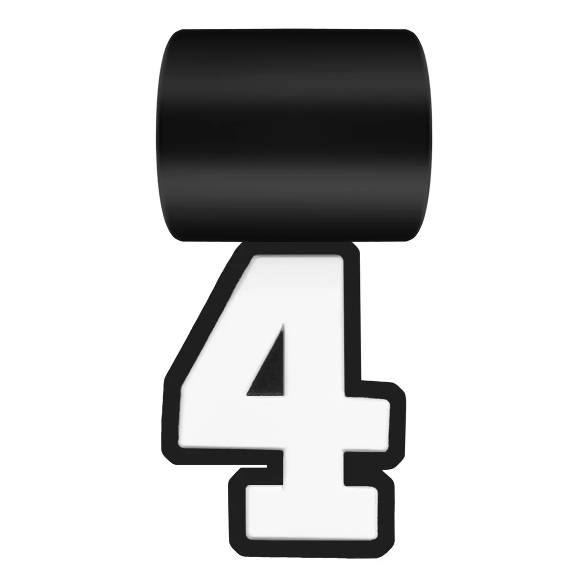 Number 4 Pendant for Baseball Necklace for Sports Fan Necklaces