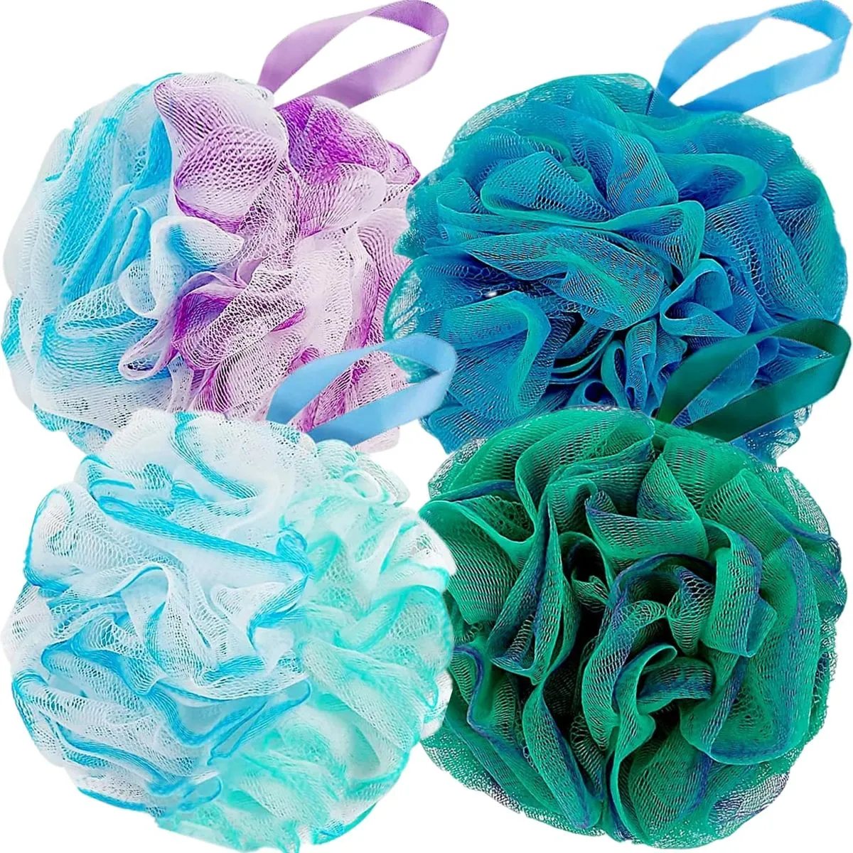 60G Thickened High Grade-Bath Sponge & Shower-4-Pack