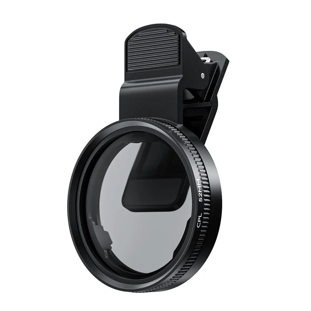 52mm Universal CPL/UV Filter Kit Compatible with iPhone /Huawei /Xiaomi