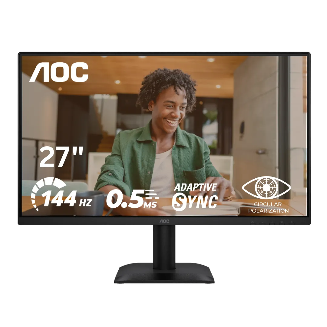 AOC 27E40L 27" IPS 144Hz Gaming Monitor - FHD, 0.5ms MPRT, HDR