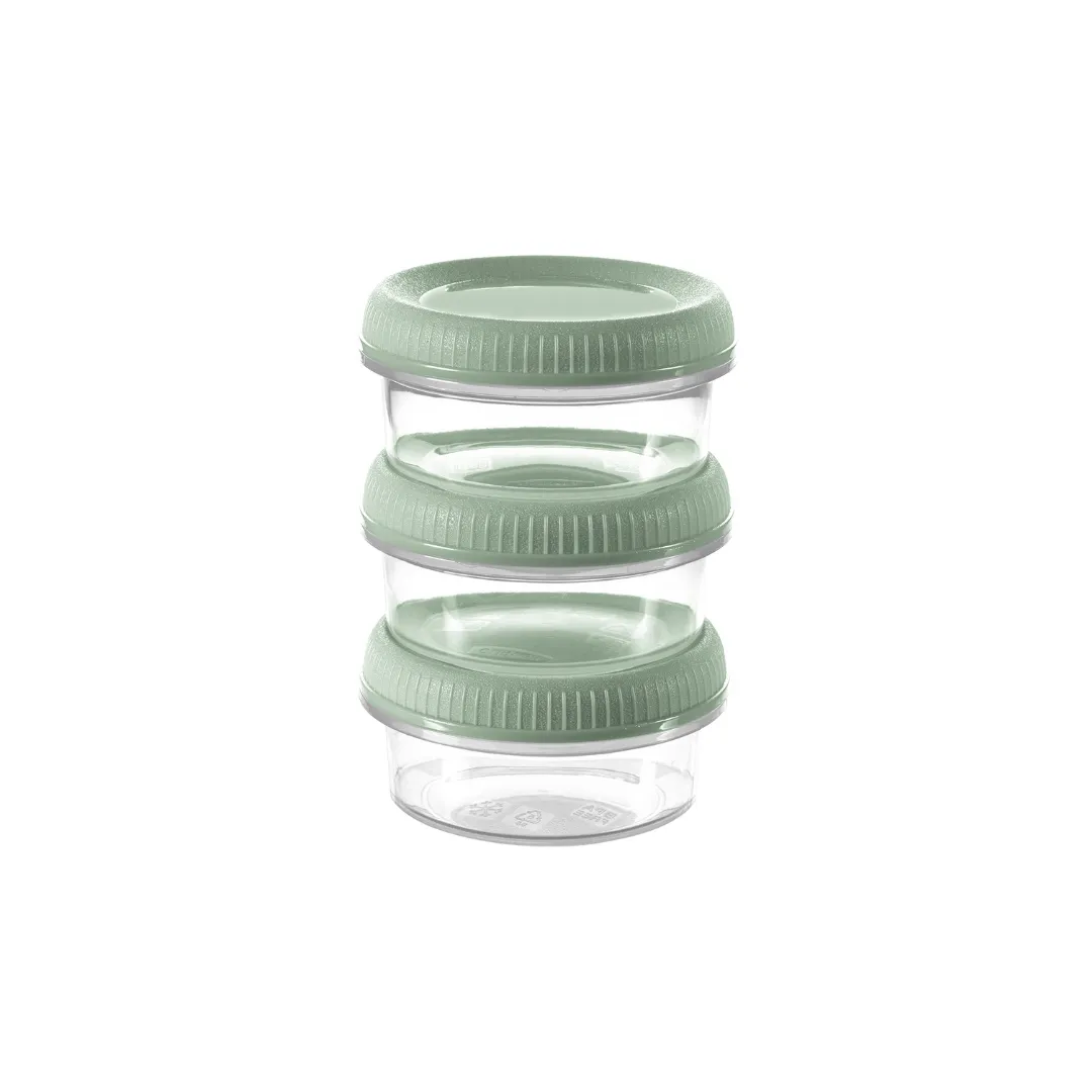 Curver by Keter To Go Sauce Cups Set of 3 Green