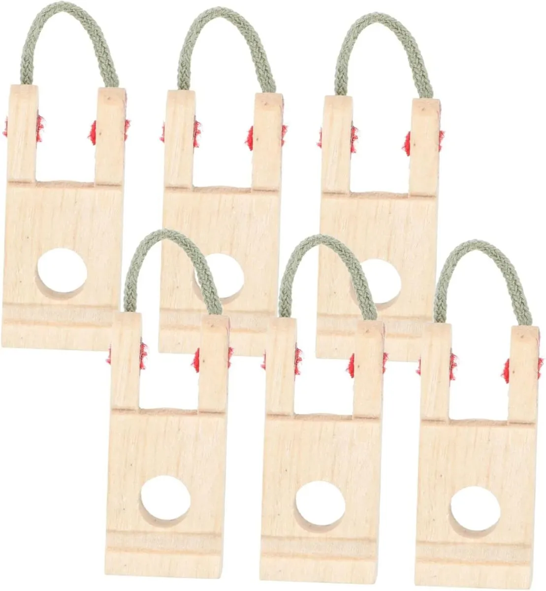 6pcs Wooden Piano Butt Flange Repair Parts Piano Maintenance Accessories