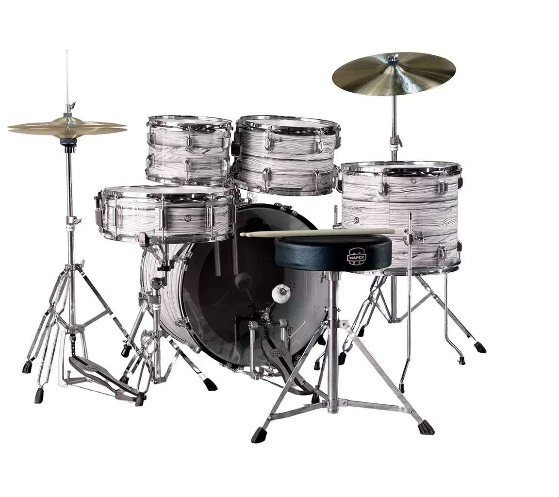 Mapex COMET Rock Drum Kit - White Marblewood