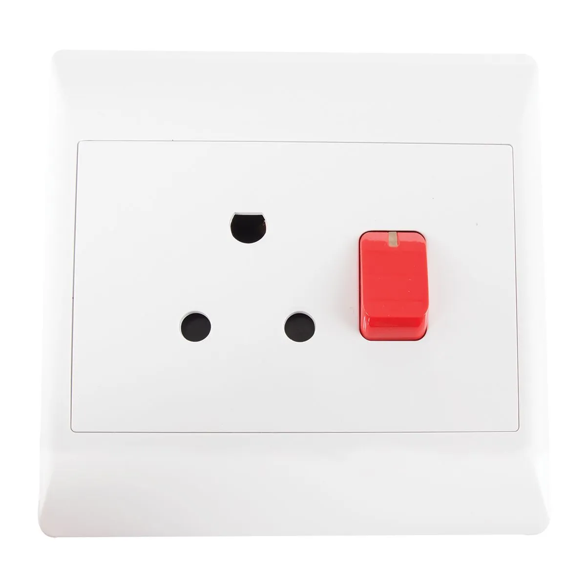 Bright Star 16 Amp Single Dedicated Plug Socket - 4x4 - Grey or White - White