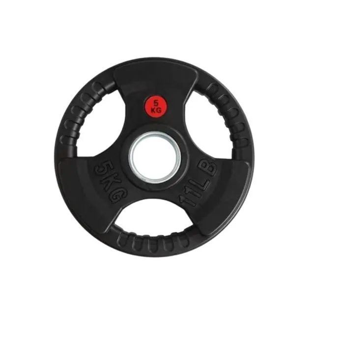 5KG Rubber Coated Olympic Weight Plate for Weightlifting