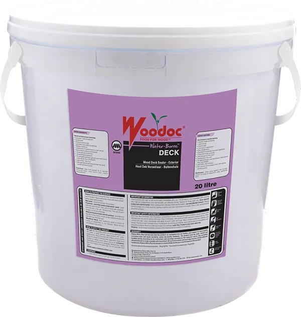 Woodoc Water-Borne DECK (Mahogany) Low Gloss 20lt