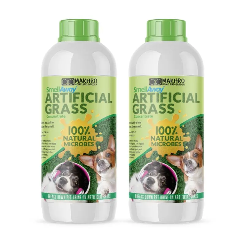 Makhro - SmellAway Artificial Grass 1Lt Double Pack - Microbial
