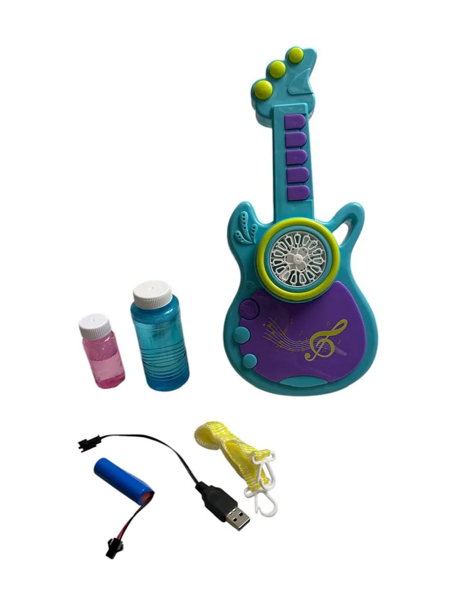Bubble Guitar Toy - Cyan