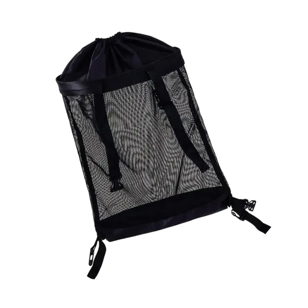 Sport Black Golf Push Cart Mesh Net Storage Bag Organizer -48cm