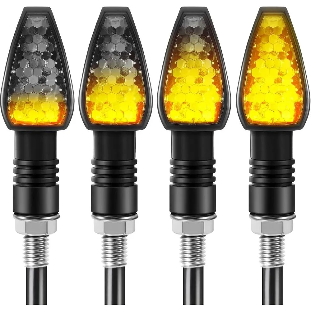 4 Pieces Motorcycle LED Turn Signals Motorcycle