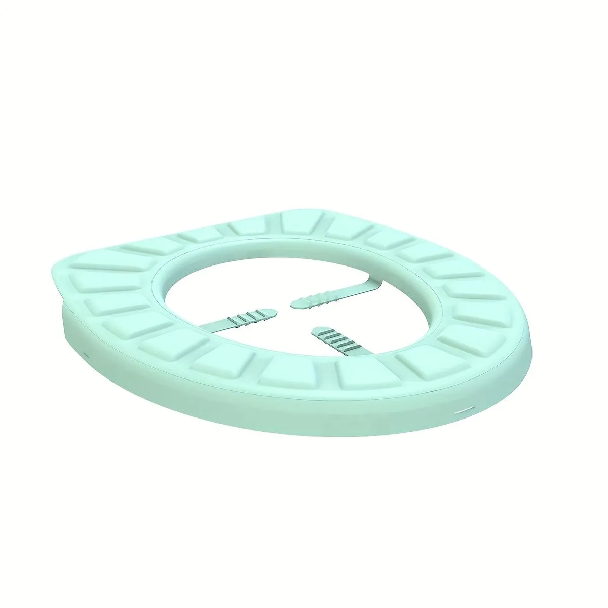 Plastic 1 Piece Toilet Set Toilet Seat Cushion - Green
