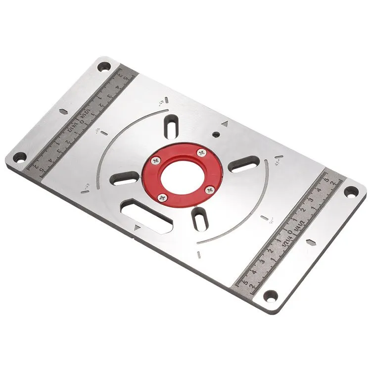 Aluminum Router Table Insert Plate for Woodworking Trimmer Machine