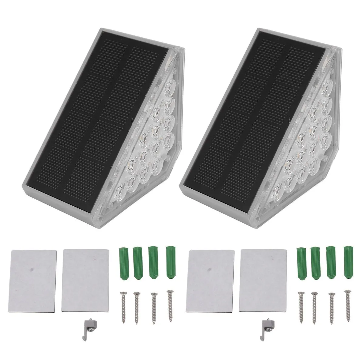 2Pieces Solar Step Light IP68 for Patio