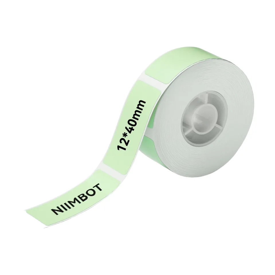 Niimbot -12x40mm - 160Solid Green - For D11 / D110 / D101 Printers Only