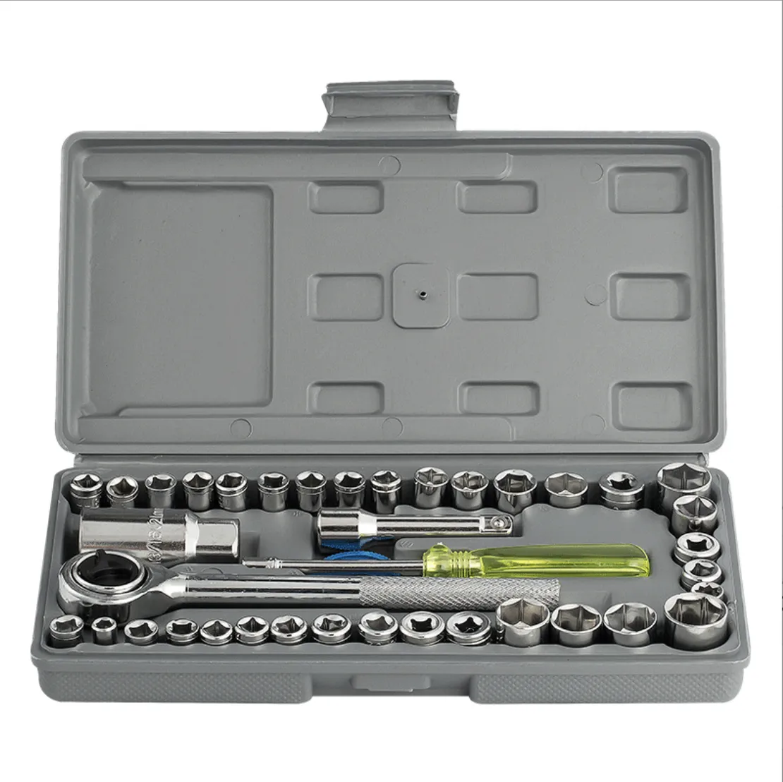 40-Piece Set of Automotive and Motorcycle Combination Tool Socket Toolbox