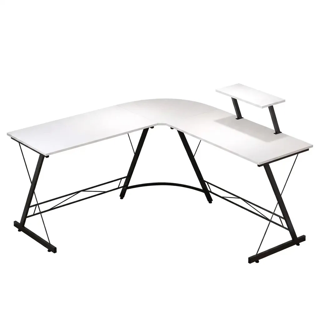 L-Shaped Gaming Desk, Corner Computer Desk for Home Office Workstation