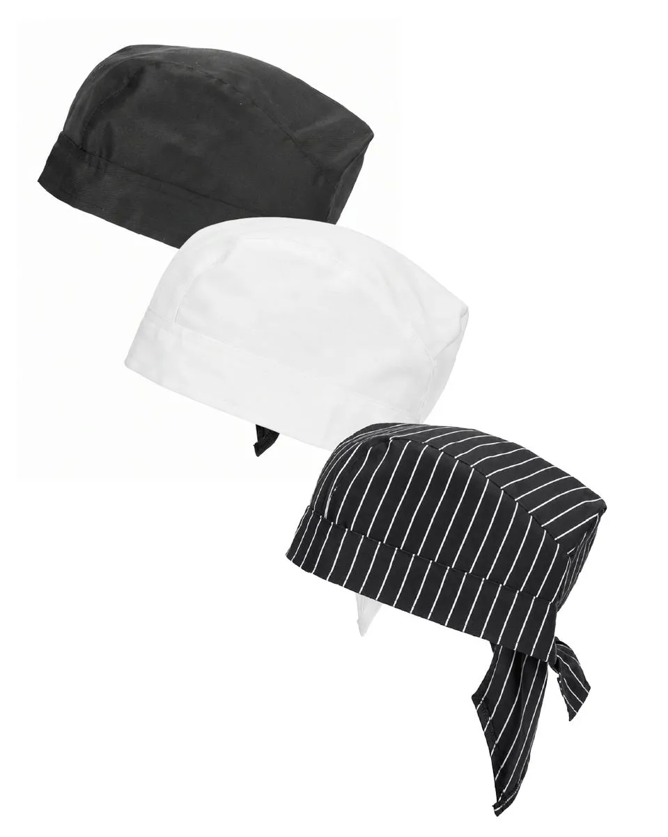 The Chef Collection Cotton/Twill Chef Headwrap - Assorted