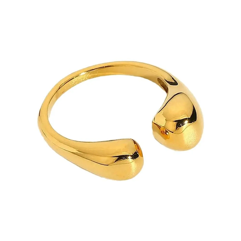 Women Gold-Silver Stainless steel Stacking Ring